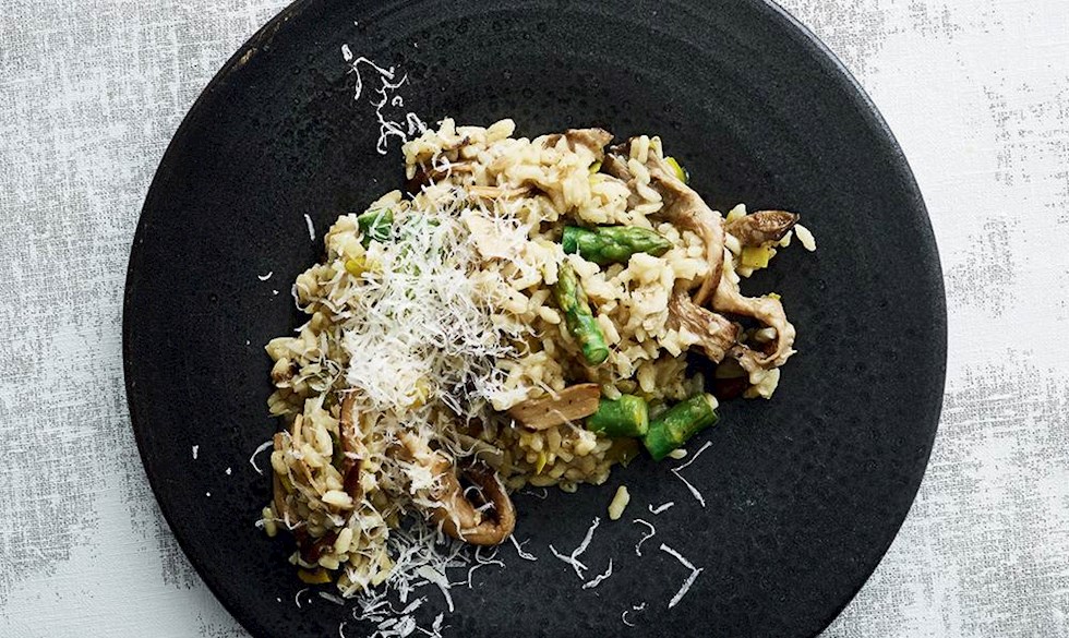 Nem opskrift på risotto med porre og asparges. Nem risotto med porre og asparges
