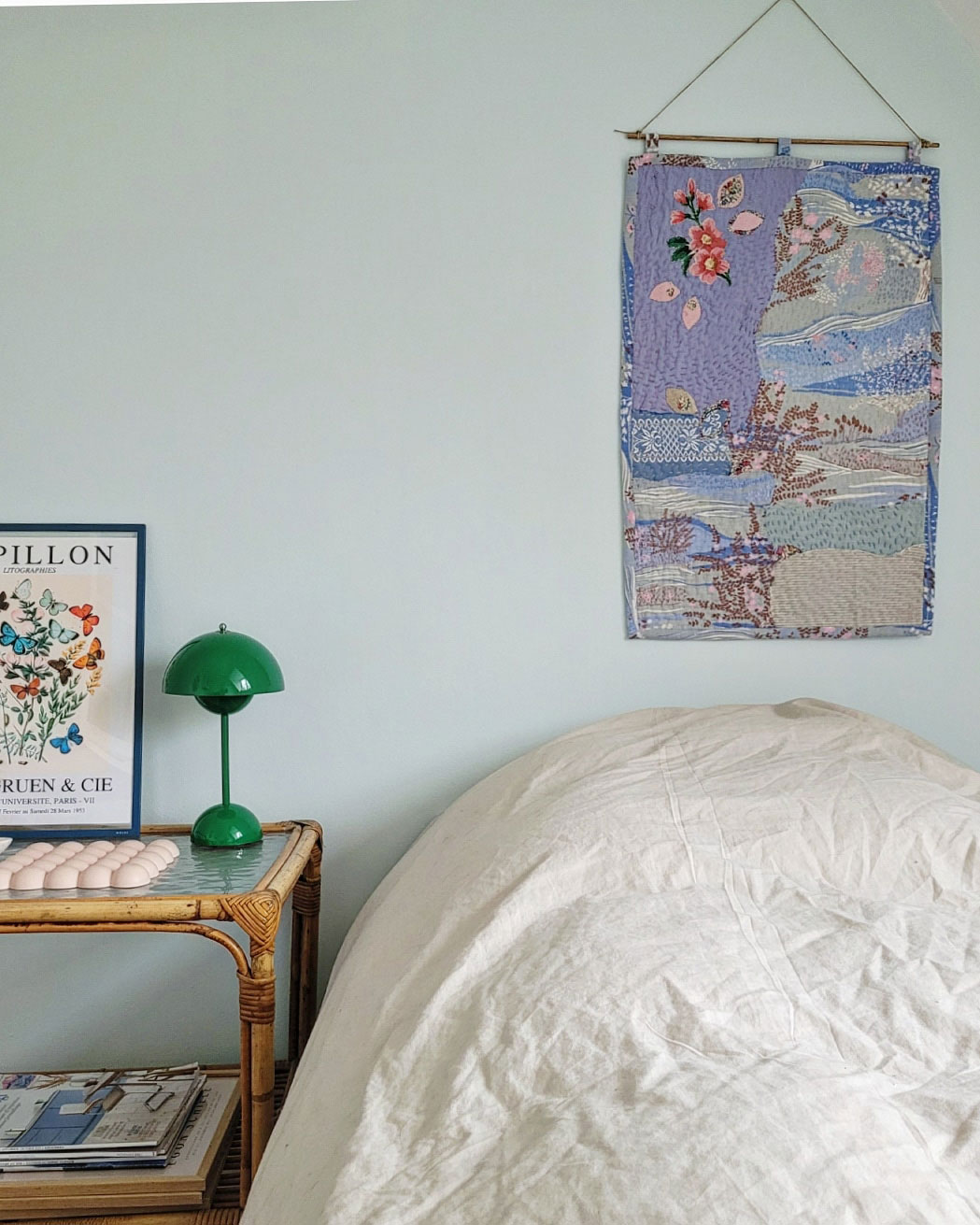 Et af Christinas seneste køb er dette quilt fra My Messy Quilts, som nu hænger i pigeværelset.