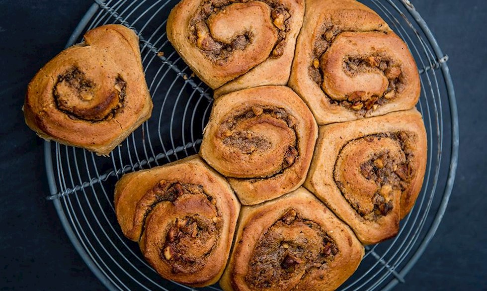 Få opskriften på sunde kanelsnegle Opskrift på kanelsnegle