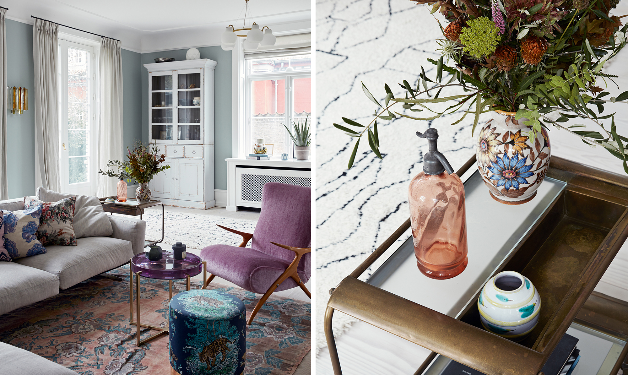 Guld og grønne haver præger smykkedesigner Nadia Shelbayas villa på Østerbro. Nadia Shelbaya