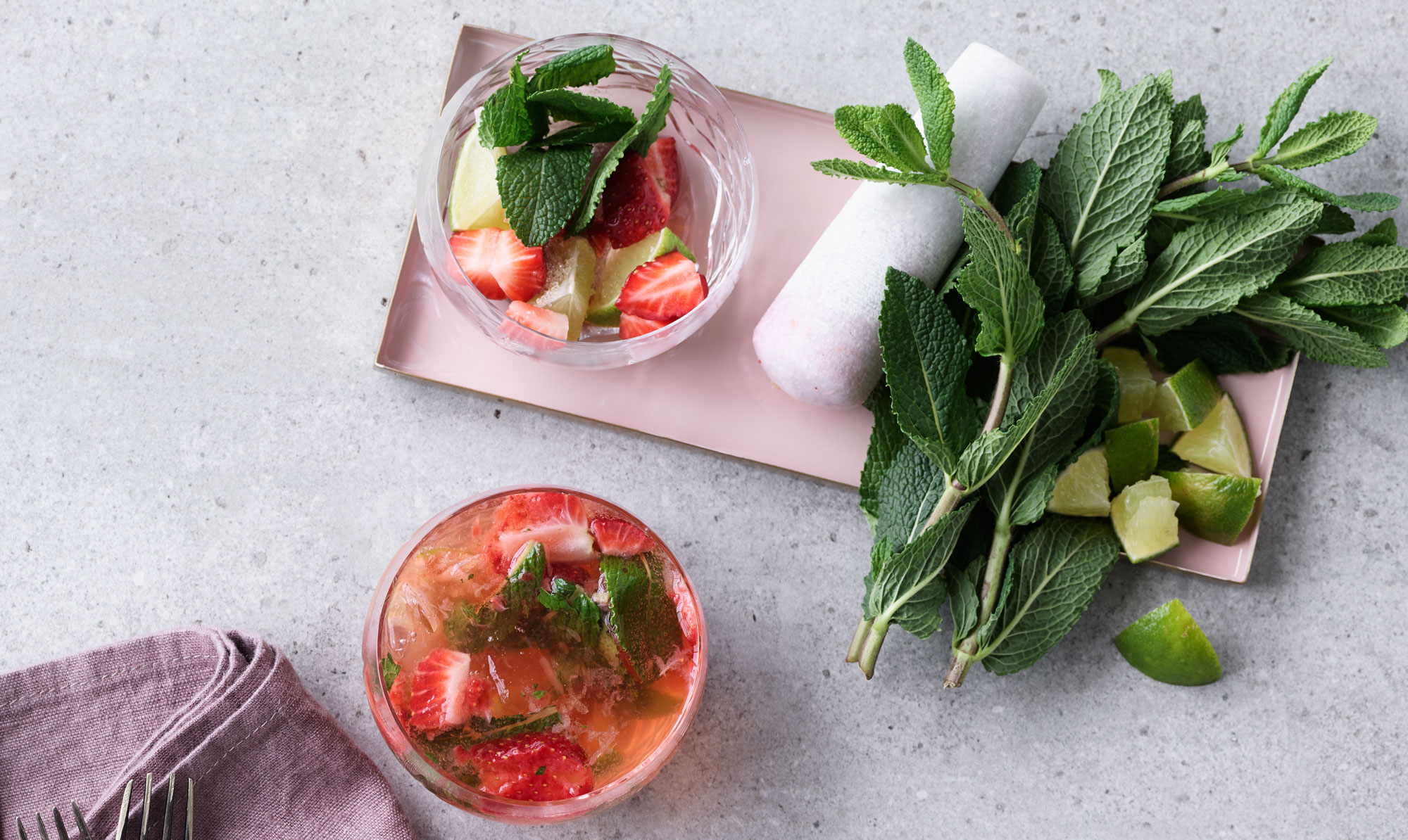Jordbær-mojito