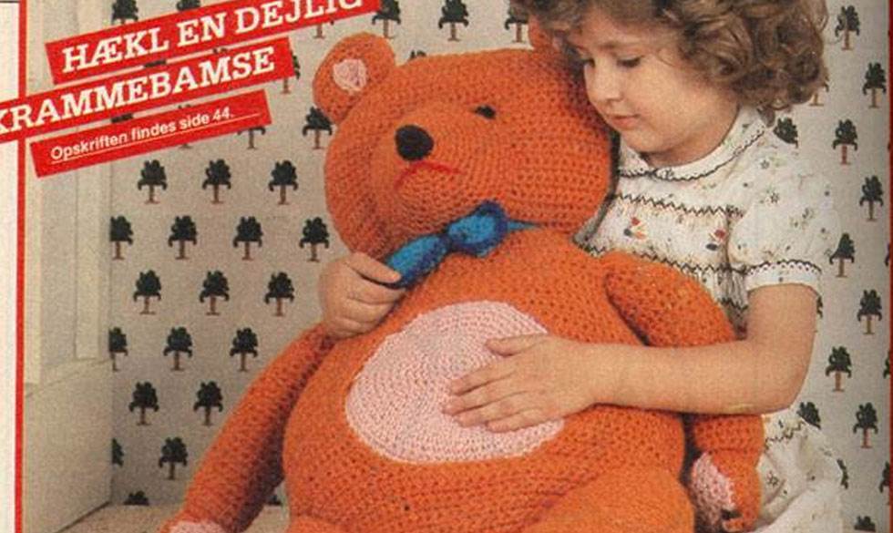 Skøn retro: Sød hæklet krammebamse fra Hendes Verden