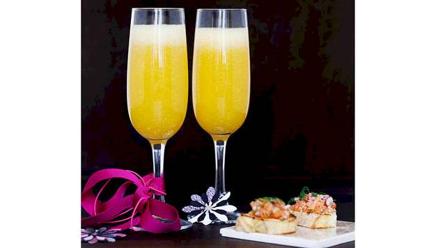 Bellini drink - nem og lækker velkomstdrink til fx. nytårsaften... Bellini drink