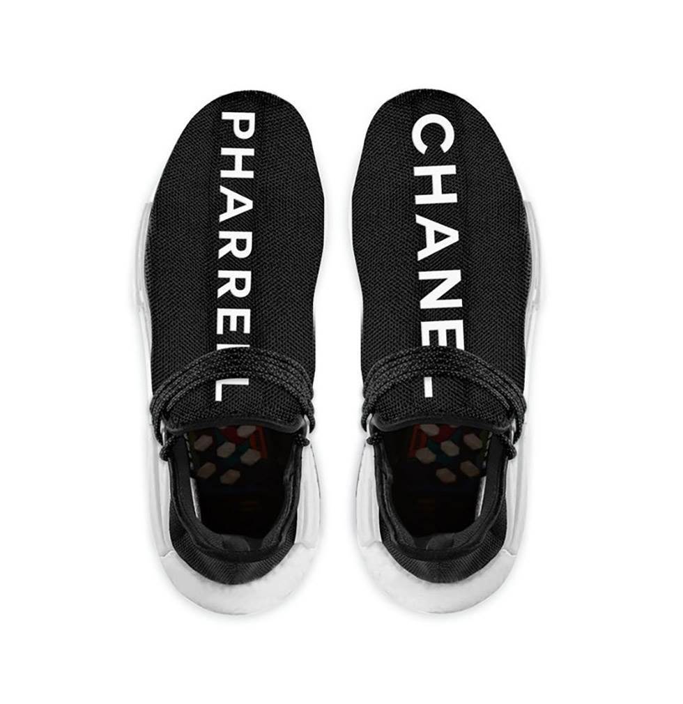 ballon Bering strædet Velkommen Designlæk: Se det nye sneaker-samarbejde fra Pharrell Williams, Chanel og  Adidas - Euroman