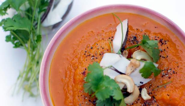 Græskarsuppe med ingefær, chili og spidskommen Græskarsuppe opskrift