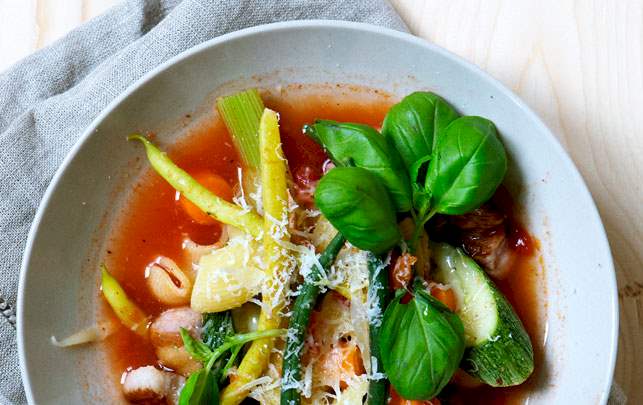 Minestrone Opskrift på minestrone