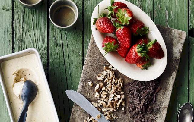 Semifreddo med kaffe