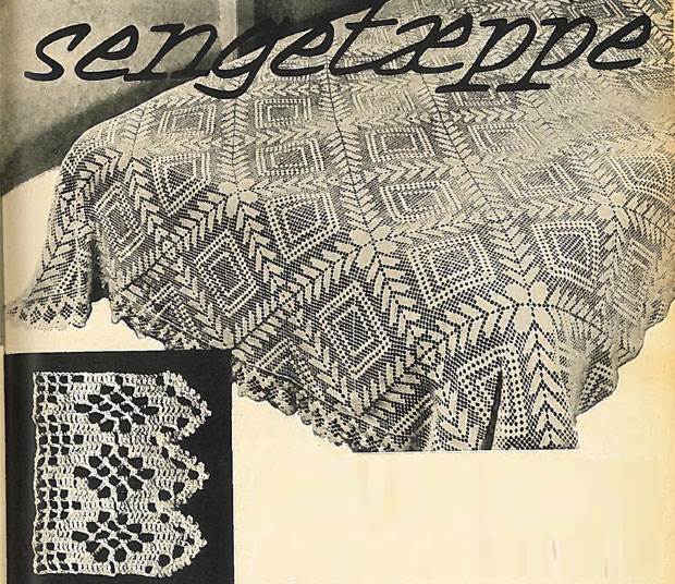 Hæklet sengetæppe. Skøn retro: Hæklet sengetæppe fra Hendes Verden