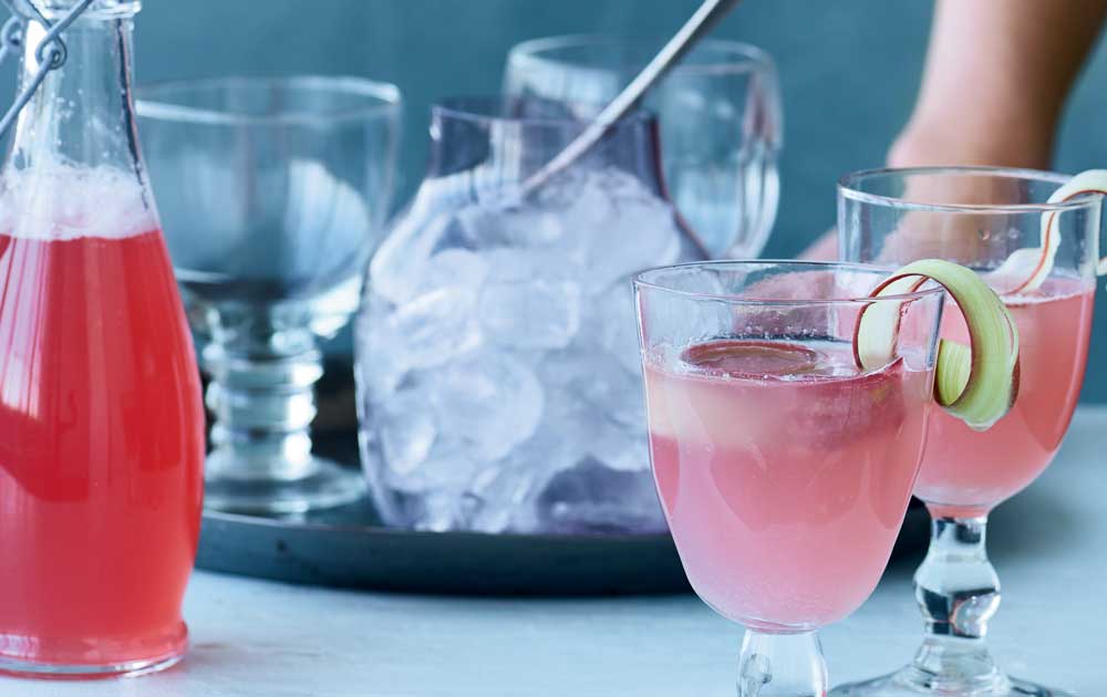 Lækre drinks med rabarber - sommerens fineste rabarberbrus... Drinks med rabarber