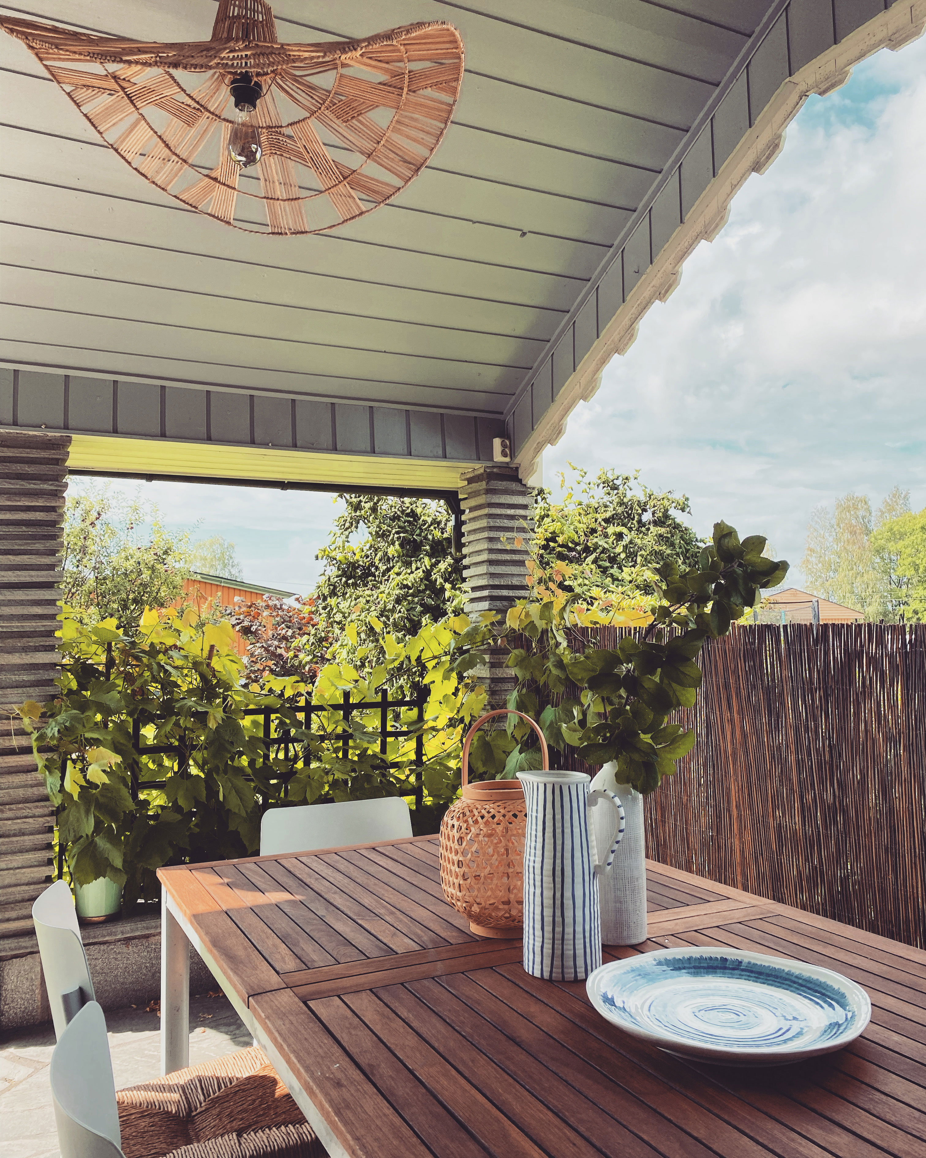 Rikkes hyggelige terrasse.
