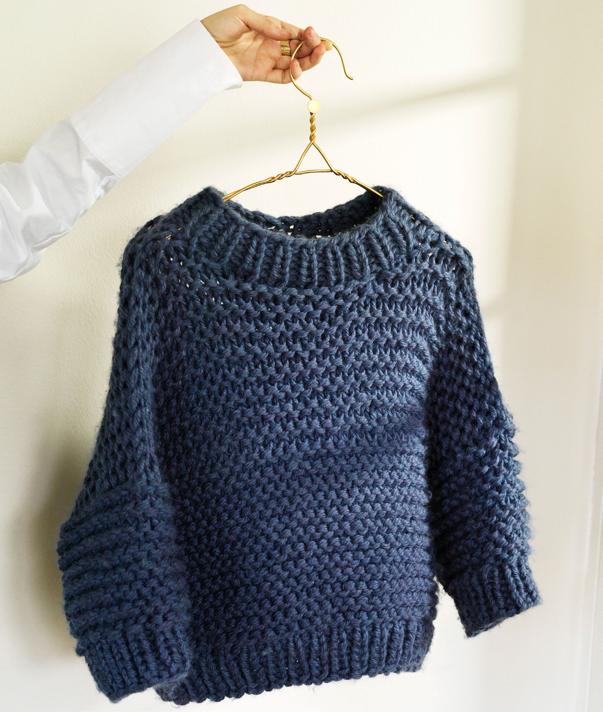 Indkøbscenter folder Slutning Strik denne chunky sweater på 2 dage - se opskriften her - ALT.dk
