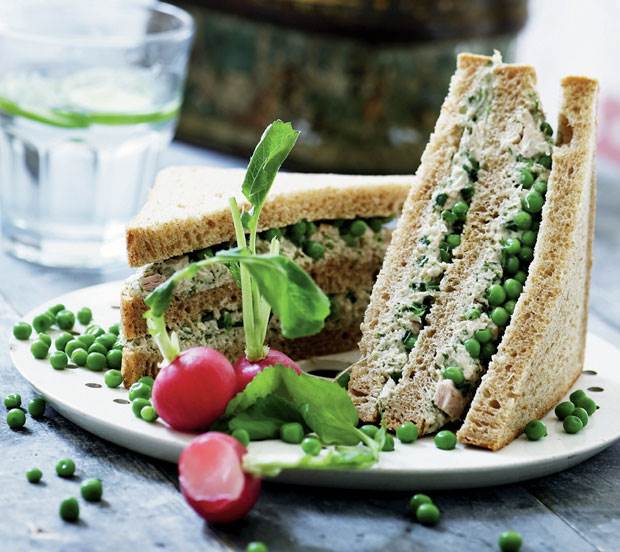 Trekantsandwich med tunmousse