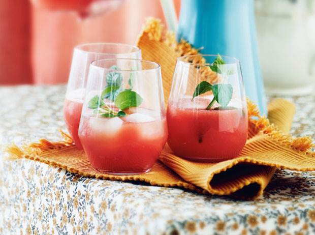 Melon-daiquiri med jordbær