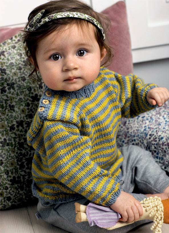 Strik en fin babysweater - - ALT.dk