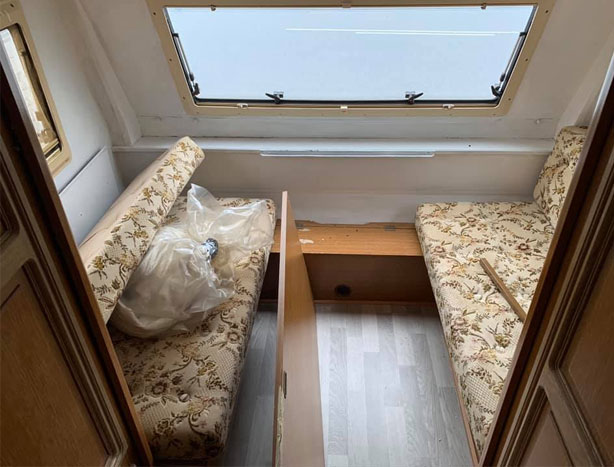 'Soveværelset' inden renoveringen.