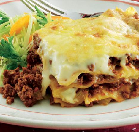 Lasagne og vintersalat