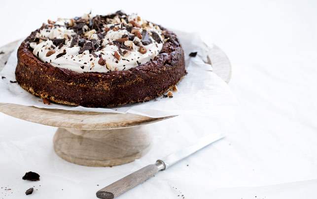 Chokoladekage med marsala og kaffecreme Chokoladekage med marsala og kaffecreme