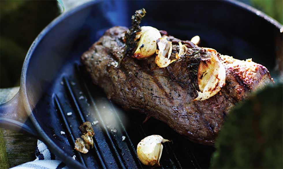opskrift på grillet oksemørbrad