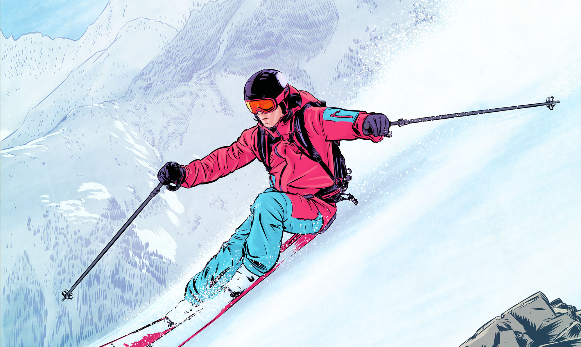 Illustration: James Fosdike. Skidestinationer