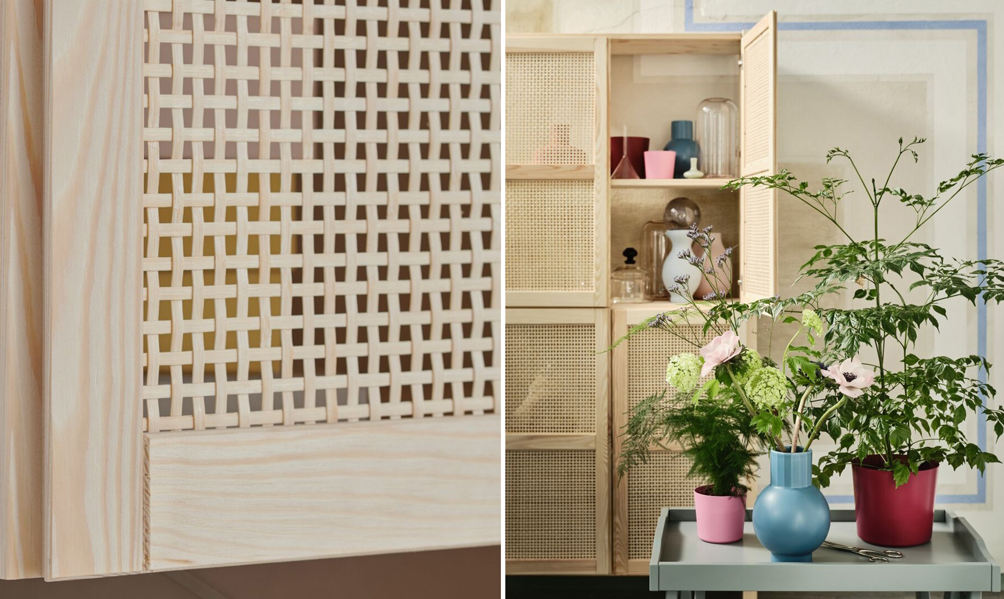 Den nye løsning gør det muligt for dig at sammensætte dit eget skab med flotte flet-låger. IKEA bloggerskab ilvar låger