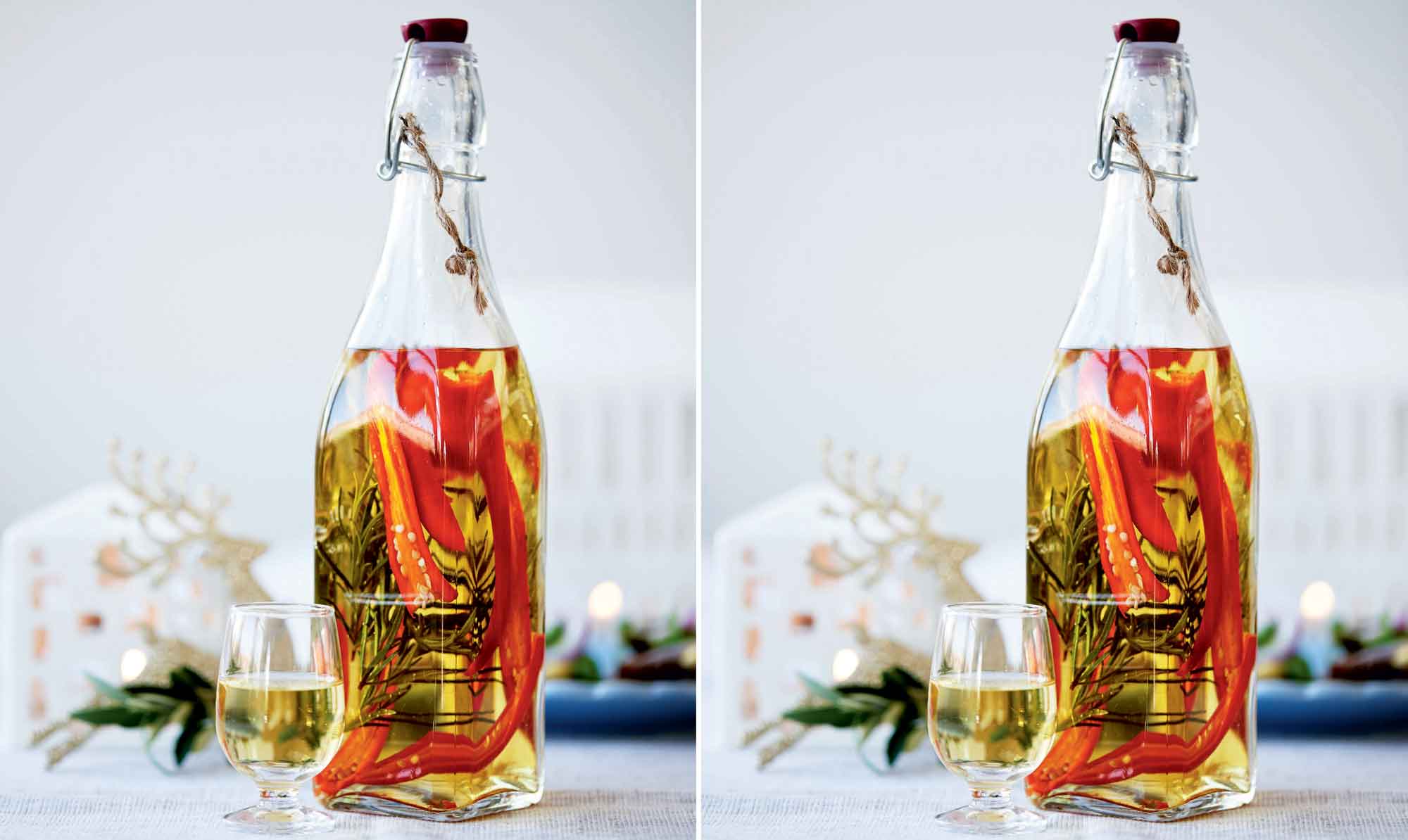 Sådan laver du nemt og hurtigt din helt egen julesnaps. Nem julesnaps med chili og rosmarin