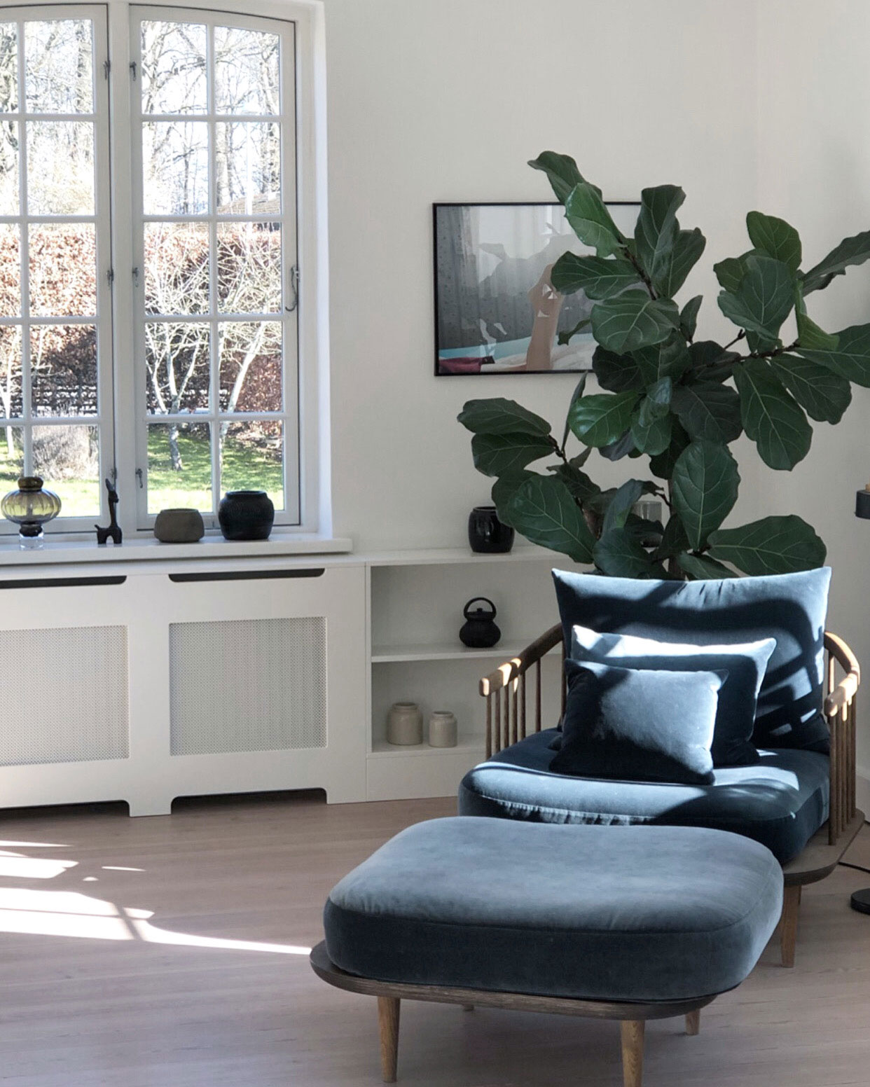 Loungestolen i stuen er fra andtradition.