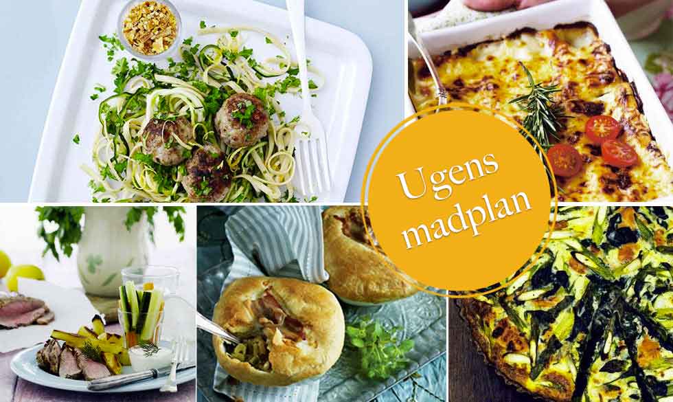 Ugens madplan byder på nem og lækker aftensmad til hele familien. madplan aftensmad