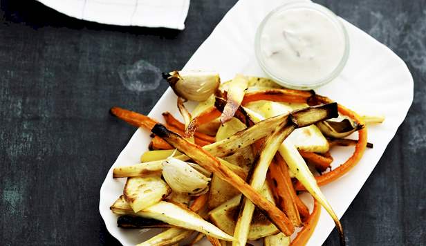 Pommes med mayo - på den sunde måde Opskrift på pommes med mayo