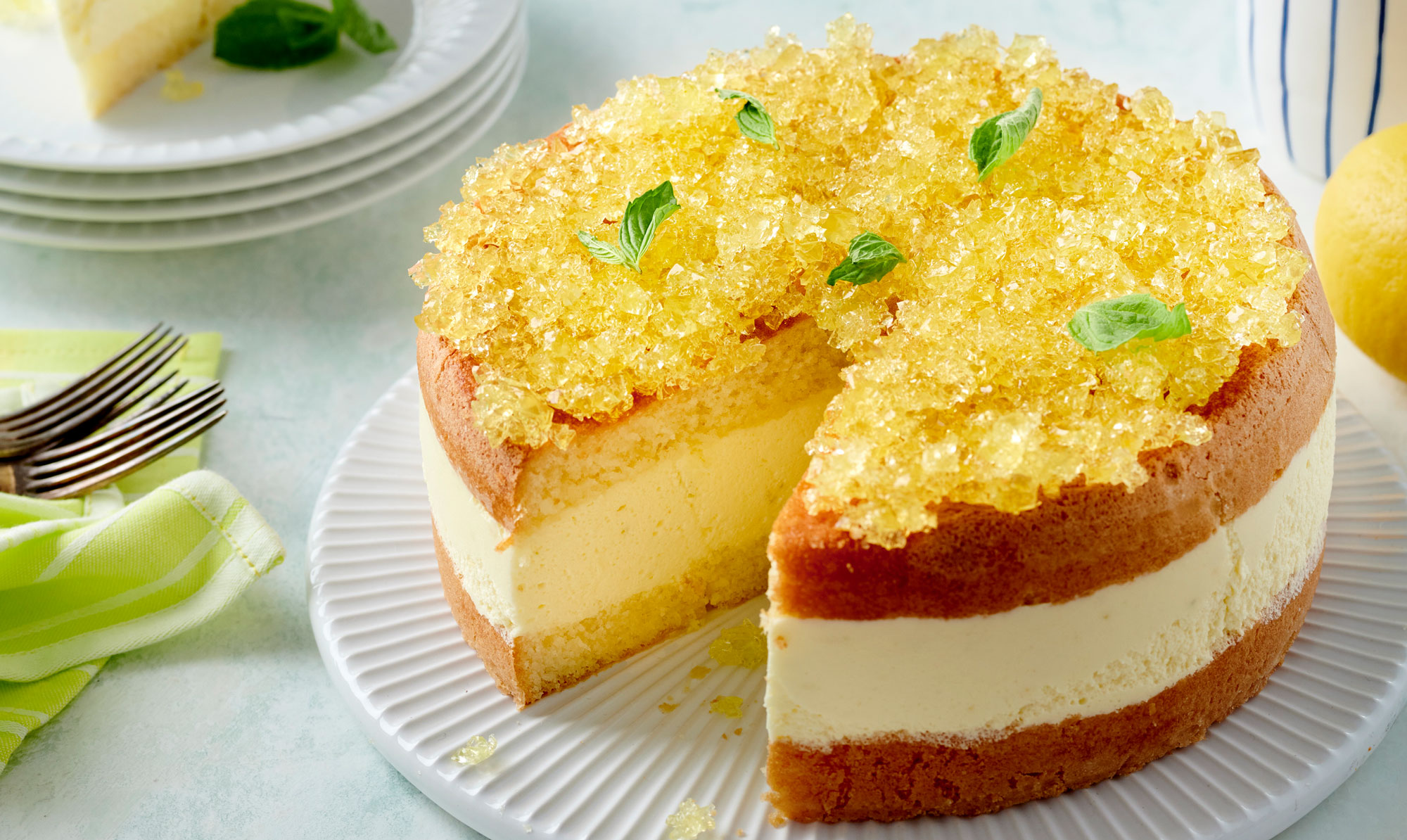 Mums! Smuk kage med lemonademousse