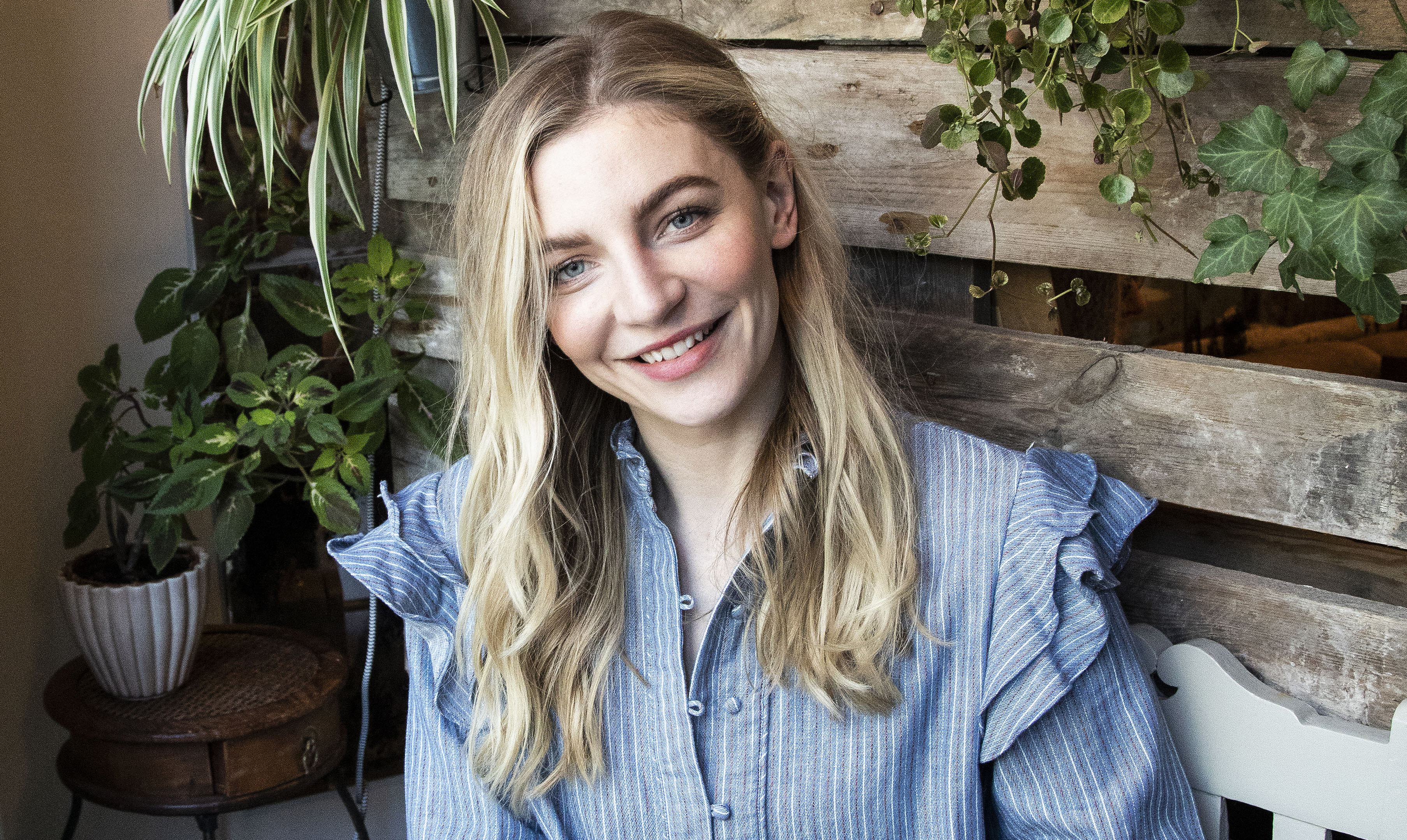 Molly Egelind begyndte at strikke, da hun var på barsel med sin datter Ellinor. Molly Egelind strik