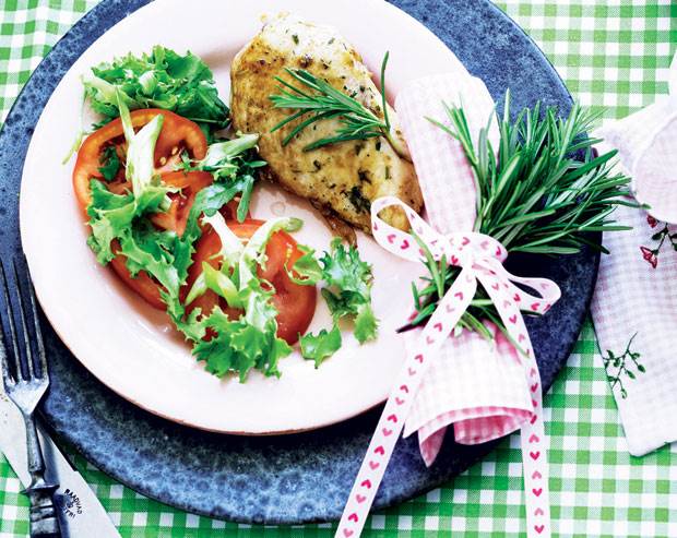 Kyllingeschnitzler med rosmarin