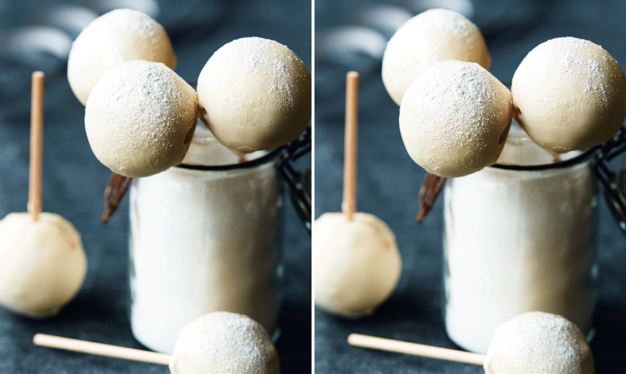 Kransekagepopcakes er søde, sjove og en anderledes måde at servere kransekage på. Opskrift på popcakes med kransekage