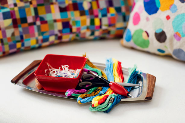 Smukke tråde til Anne Mettes broderier.