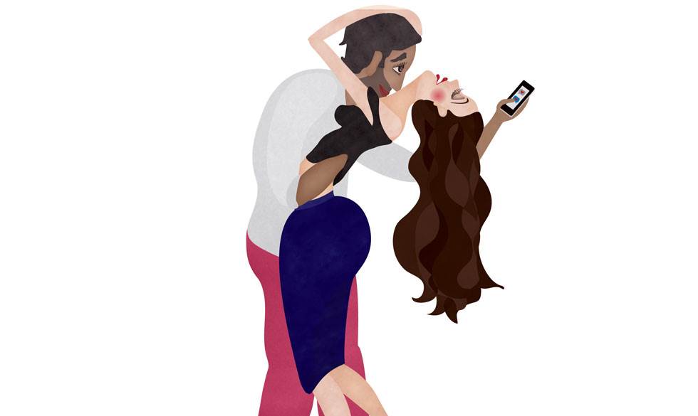 Hvor går grænsen mellem den uskyldig flirt og det, der absolut ikke er i orden? Mand og kvinde flirter