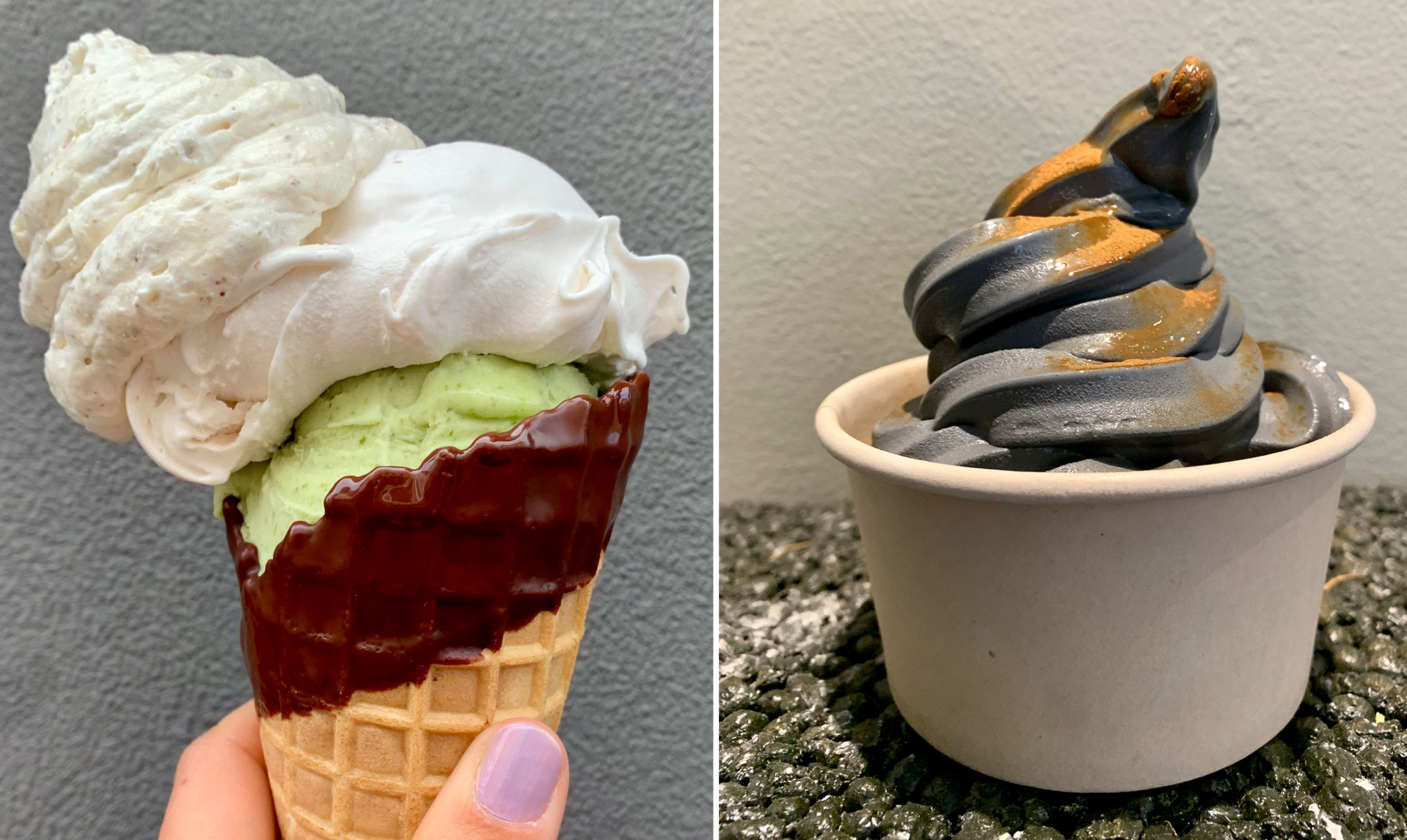 Den grønne is Dyrehaven hos Social Foodies består af spinat, avokado, ingefær, citron og æble. Yum! Her er 10 is-oplevelser, du ikke må snyde dig selv for