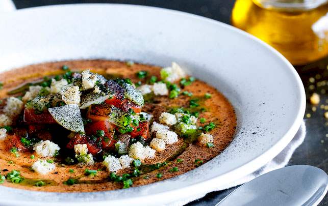 Gazpacho Opskrift på gazpacho