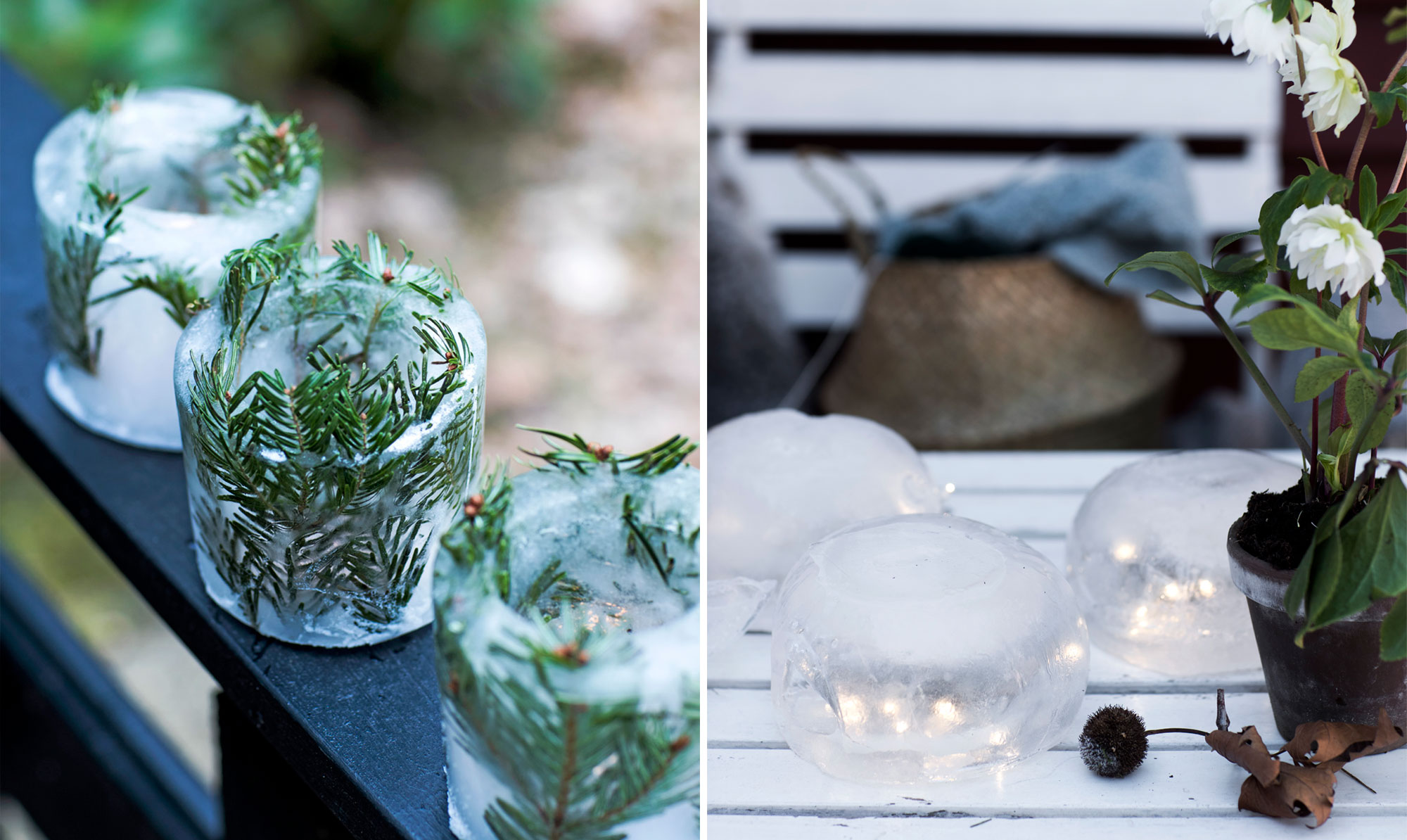 Sæt lygten ud med lys i – men kun i frostvejr, ellers bliver fornøjelsen i hvert fald kort. Islygte