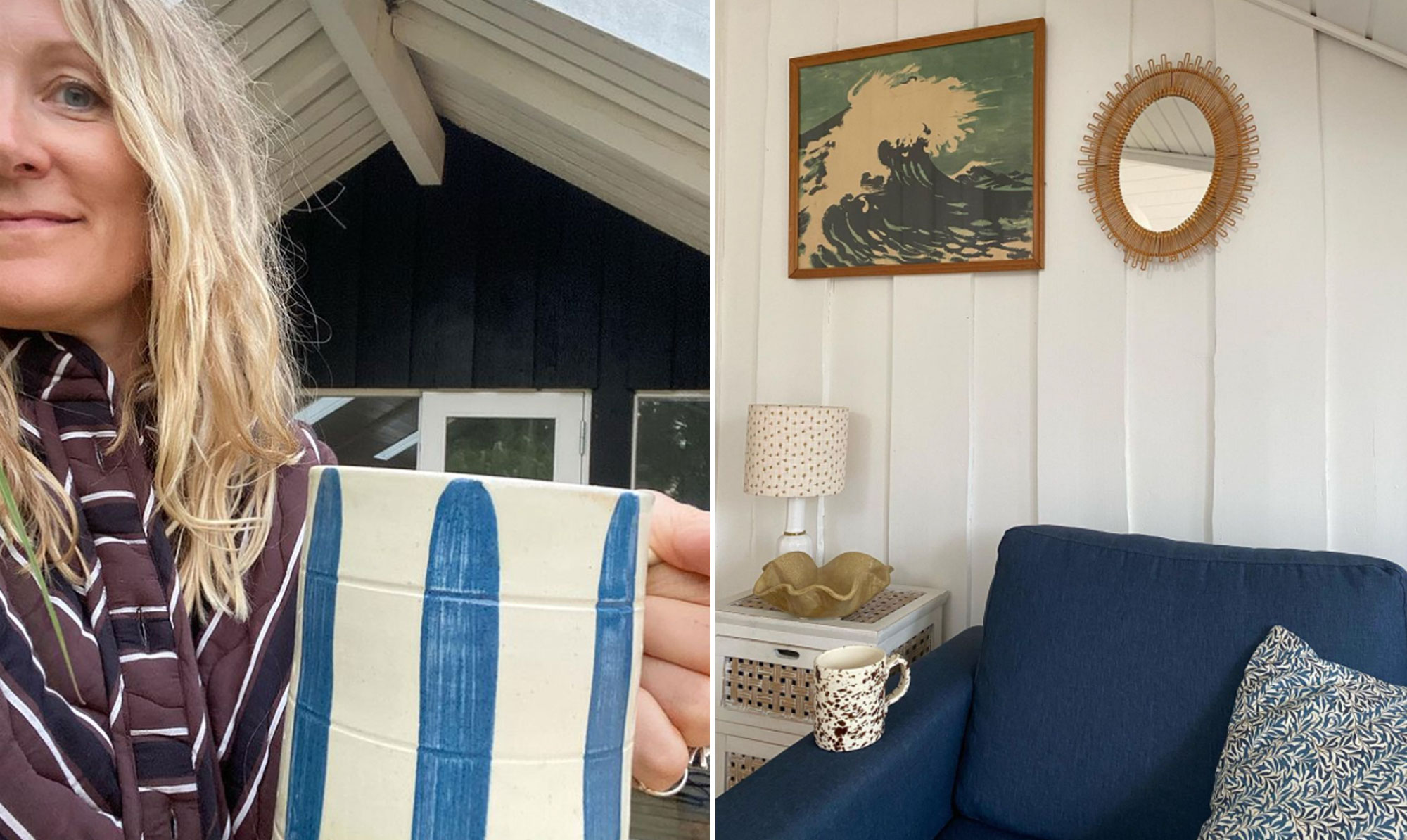 Glæden var stor for Nicola Kragh Riis, da hun endelig fik købt et sommerhus på Falster. Nicola Kragh Riis sommerhuskøb
