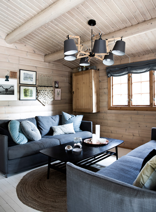 Stuen er husets hjerte i sommerhuset.