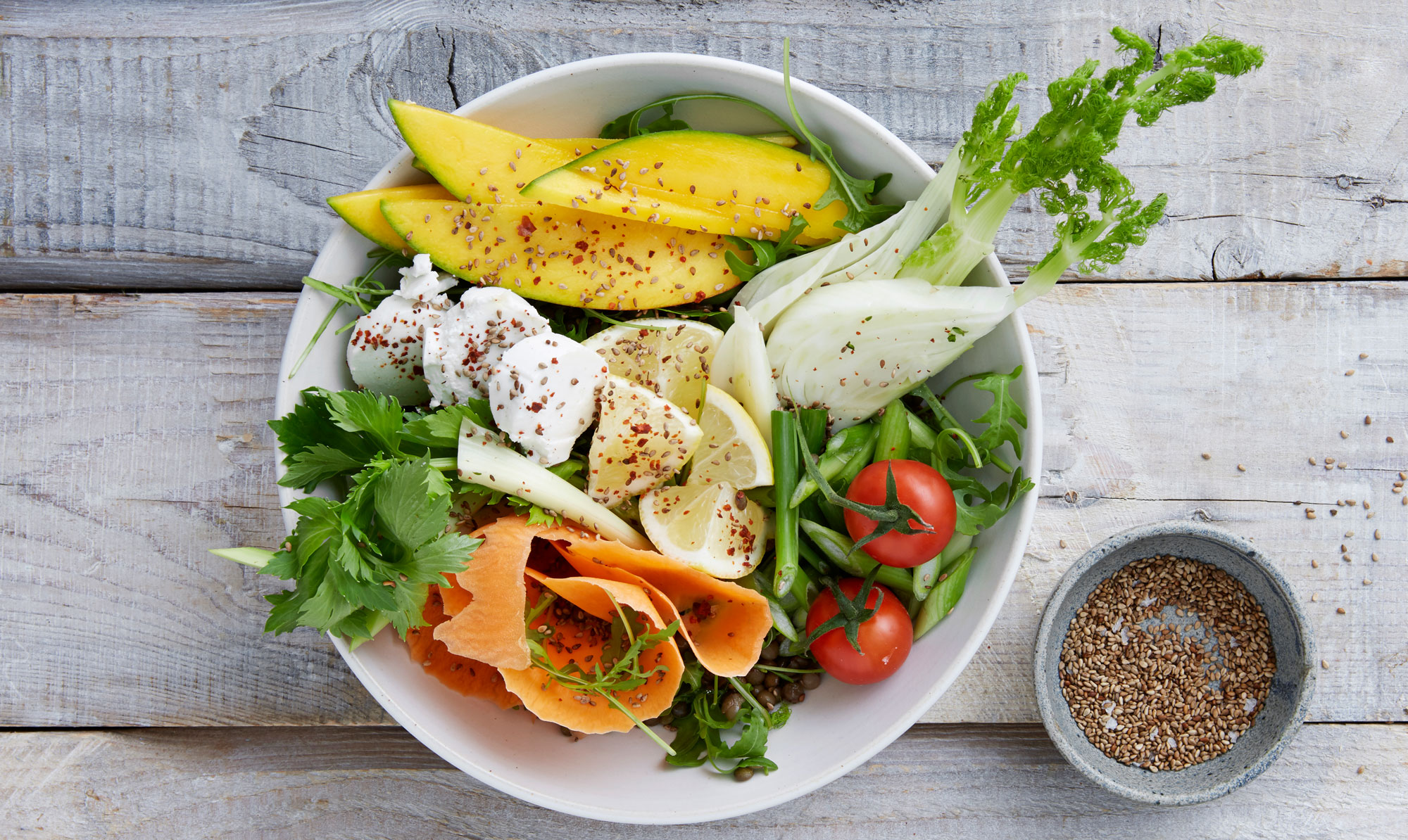 Skøn salatbowle. Salatbowle