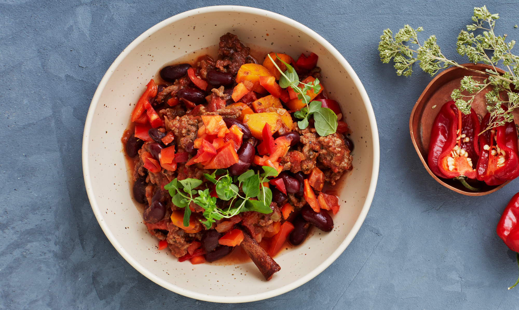 Prøv den nemme og kalorielette version af chili con carne. Sund chili con carne