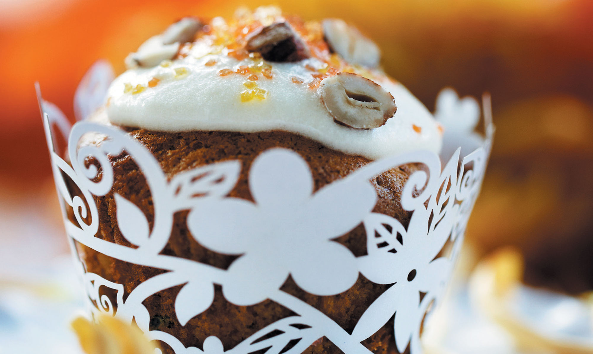 Fine cupcakes. Cupcakes med græskar