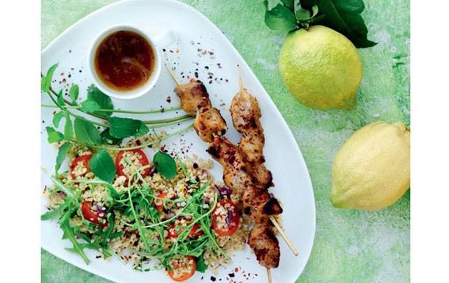 Spid & bulgursalat salat