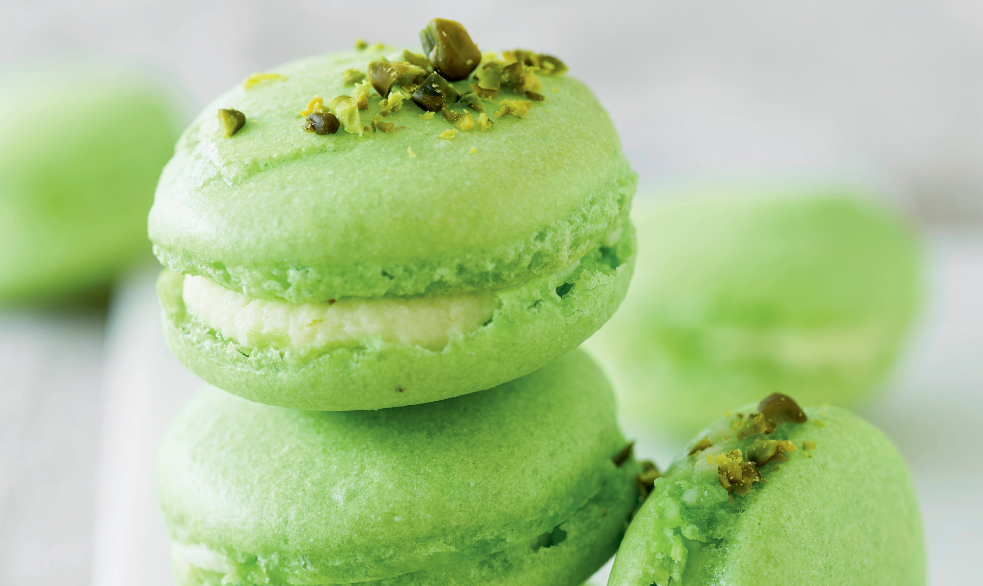 Skønne macarons med lime! Macarons med lime