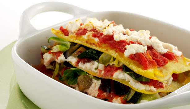 Grøn lasagne Grøntsagslasagne