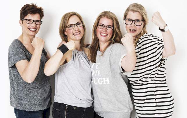 Johanne, Line, Christina og Mona tabte tilsammen 85 kilo på 9 uger