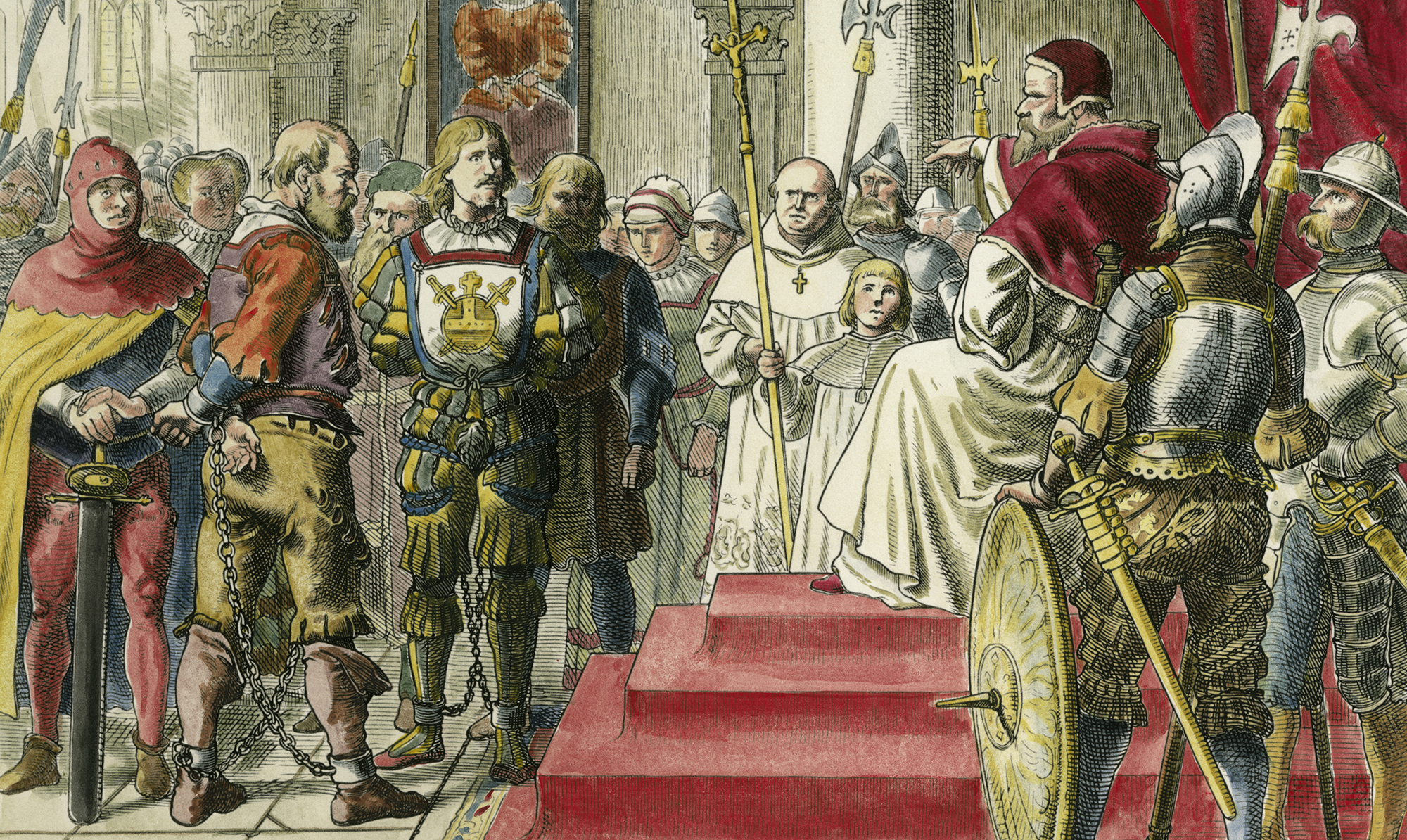 Tilfangetagende anabaptister under opgøret i Münster i 1534. Her er den fuldstændig vanvittige historie om Münster-oprøret