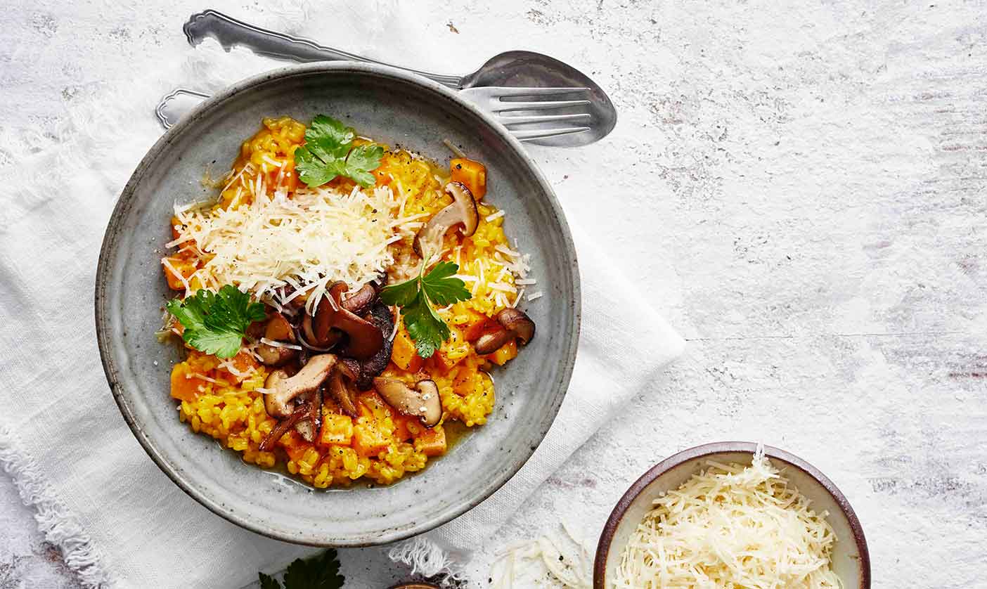 Vegansk safranrisotto