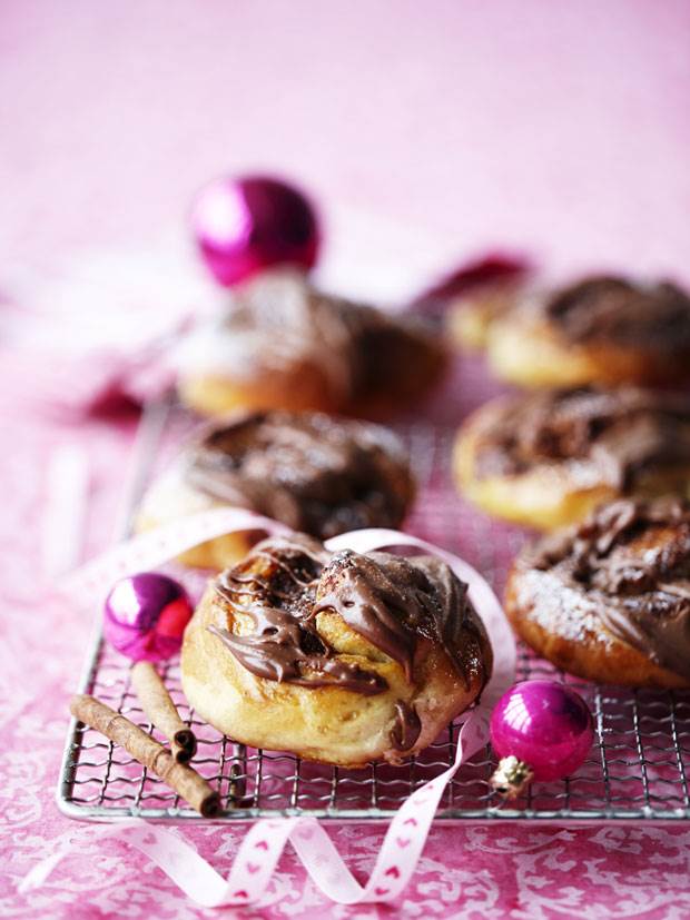 Kanelsnegle med marcipan