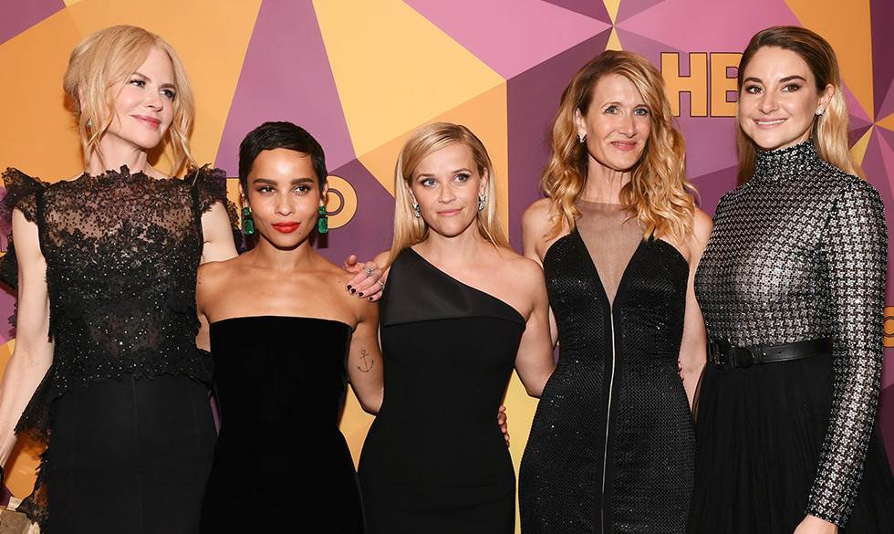 Skuespillerne fra serien "Big Little Lies". Golden Globes 2018